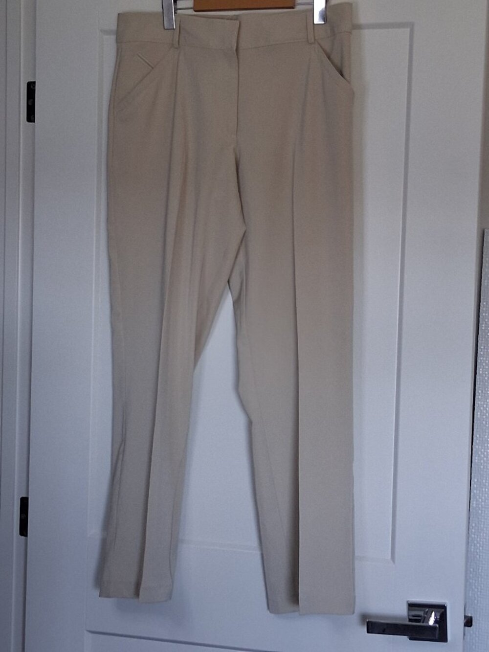 Nike Fit Dry Womens Golf Pants Size 10 Beige Stretch NWT